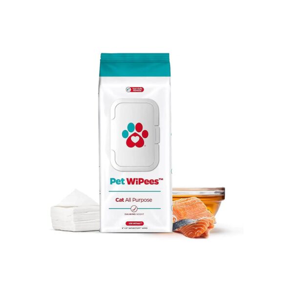 All Purpose Cat Wipes for Grooming and Skin Care