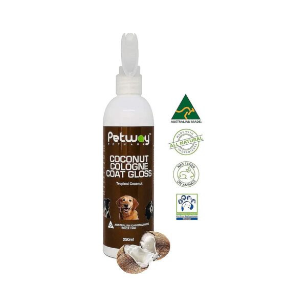 All-Natural Coconut Cologne Spray for Dog Grooming and Odor Control