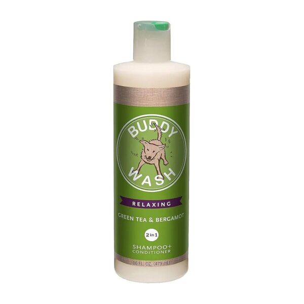 All-Natural Dog Shampoo Conditioner for Grooming, Green Tea Bergamot, 16 oz