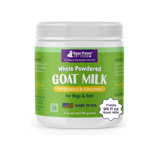 All-Natural Goat Milk Topper for Pet Food - Rich in Vitamins, Minerals, and Electrolytes