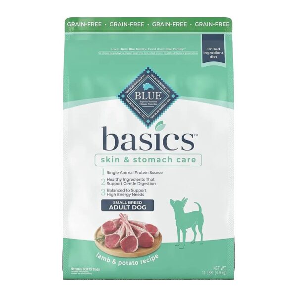 All-Natural Grain-Free Dog Food with Lamb and Potato for Adult Small Breeds