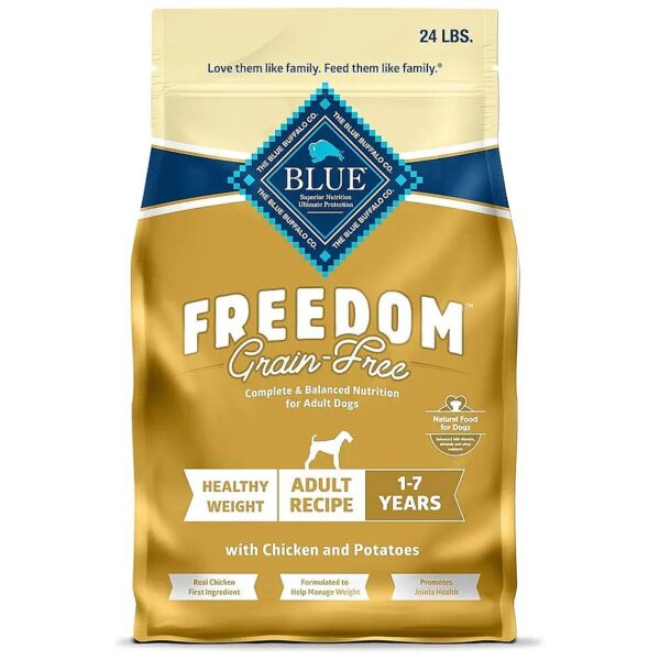 All-Natural Grain-Free Dry Dog Food with Chicken and Potatoes for Adult Dogs