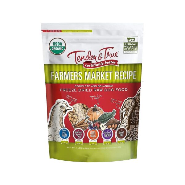 All-Natural Organic Chicken and Turkey Freeze Dry Raw Dog Food for Pet Nutrition