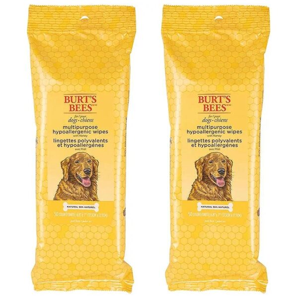 All-Natural, pH Balanced, and Fragrance-Free Dog Grooming Wipes for Healthy Pets