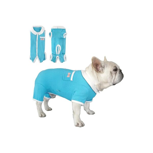 All-Season Soft Fabric Dog Male Pajamas for Small to Medium Breeds