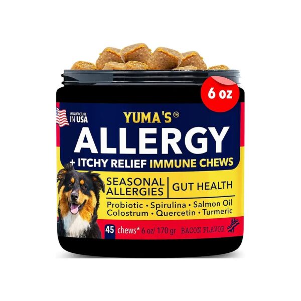 Allergy Relief Chews for Dogs with Itchy Skin and Hot Spots - Natural Immune Support