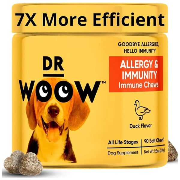 Allergy and Itch Relief Supplement for Dogs with Omega 3 and Coconut Oil