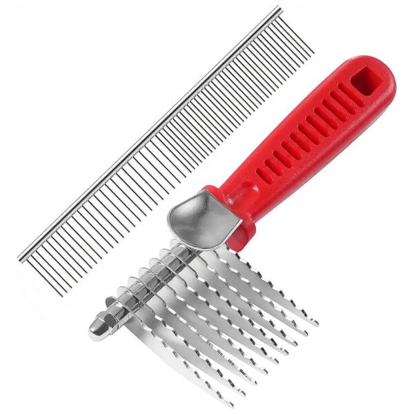 All-in-One Dog Comb DeMatting Tool Grooming Kit for Cats Dogs All Hair