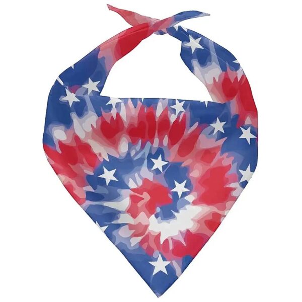 American Flag Design Triangle Pet Bibs for Small Medium Large Dogs and Cats