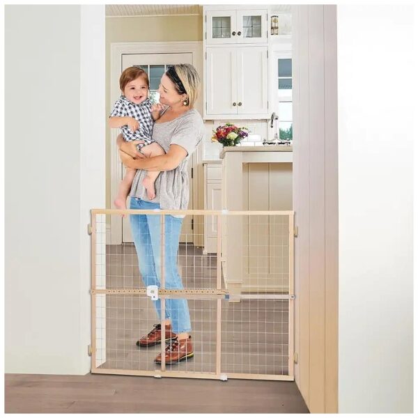 American Made Sustainable Wooden Baby Gate with Quick Fit Mechanism