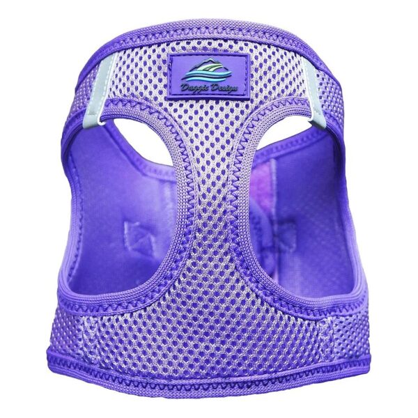 American River Paisley Pattern Harness in Purple with Choke-Free Body Design