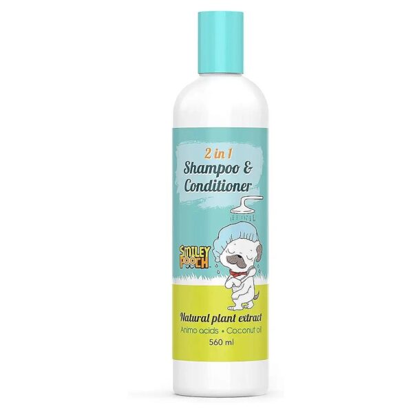 Amino Acids and Coconut Oil 2 in 1 Dog Shampoo Conditioner for All Hair Types