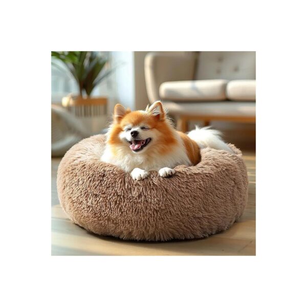 Anti Anxiety Calming Dog Bed Pet Bed for Small Medium Dogs Up to 25lbs