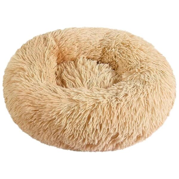 Anti Anxiety Plush Pet Bed for Small Breeds with Non-Slip Water-Resistant Bottom