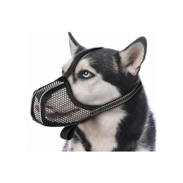 Anti Biting Licking Chewing Dog Muzzle with Breathable Mesh for Daily Activities