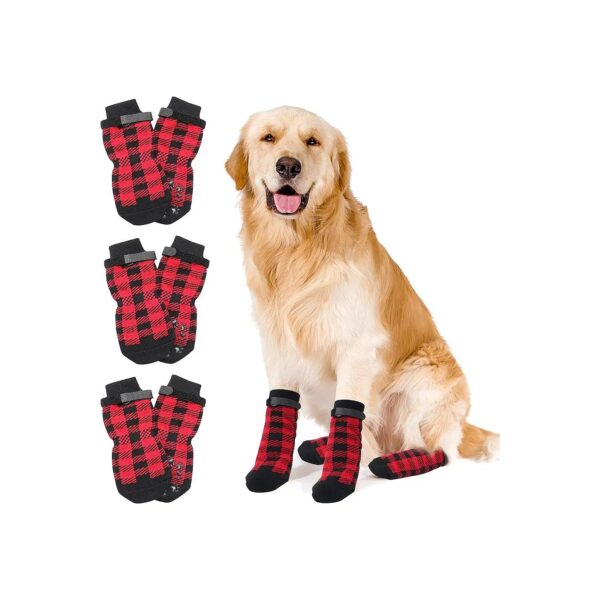 Anti Slip Dog Socks for Small Medium Large Dogs for Indoor Furniture Protection