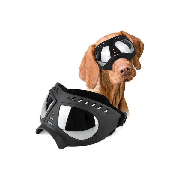 Anti UV Waterproof Dog Sunglasses for Medium Large Long Snout Dogs Skiing Eye Protection