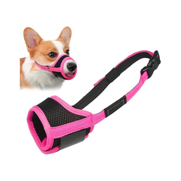 Anti-Biting and Barking Dog Muzzle for Small Medium and Large Dogs with Soft Fabric