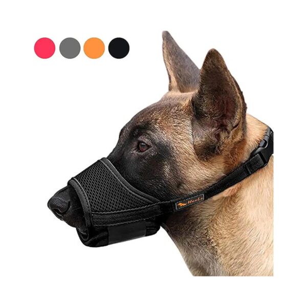 Anti-Biting and Barking Muzzle for Large Dogs, Adjustable and Comfortable Design