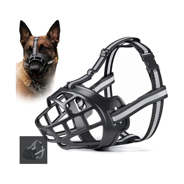 Anti-Chewing Biting Barking Dog Muzzle for Medium to Large Sized Dogs with Soft Design