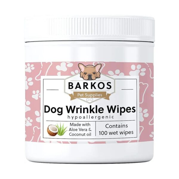 Anti-Itch Wrinkle Wipes with Soft Cotton Pads for Dogs