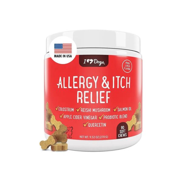 Anti-Itch and Allergy Relief Chews for Dogs with Environmental Allergies