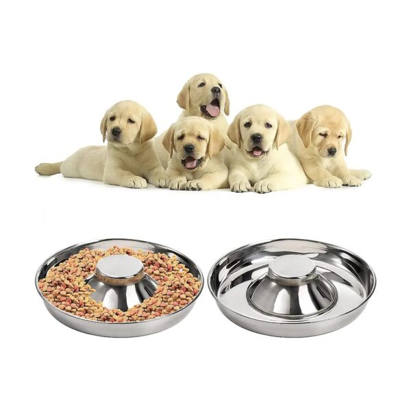 Anti-Slip Stainless Steel Dog Food and Water Bowls for Small Medium Large Dogs