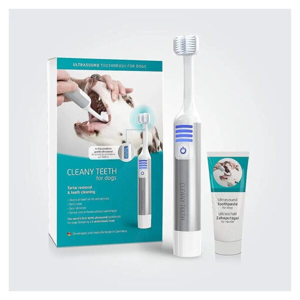 Anti-Tartar Dog Dental Starter Kit for Home Use with Soft Brushes and Easy Clean