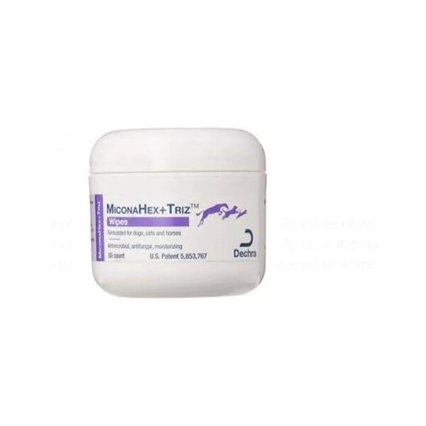 Antifungal Wipes for Pet Skin with TrizEDTA and Ceramides