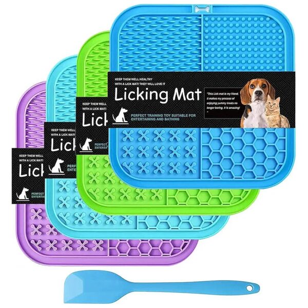 Anxiety Relief Licking Mat for Dogs and Cats with Food-Grade Silicone and Suction Cups