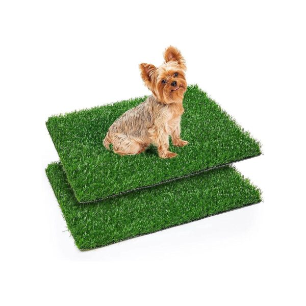 Artificial Grass Replacement Pads for Dog Potty Tray Training 2 Packs