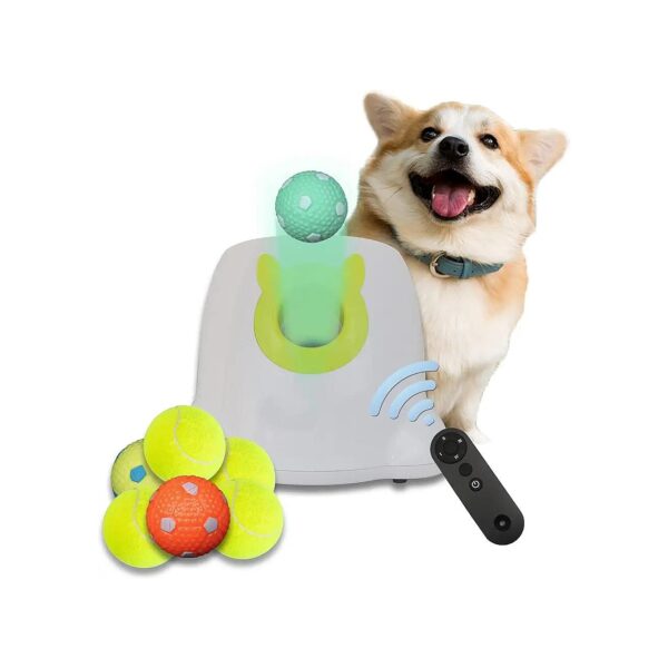 Automatic Dog Ball Launcher with Remote Control for Small and Medium Size Dogs