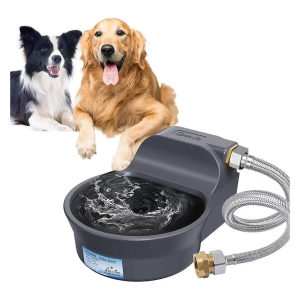 Automatic Dog Water Bowl Dispenser with 70OZ Capacity and 3/4in GHT Male Connector