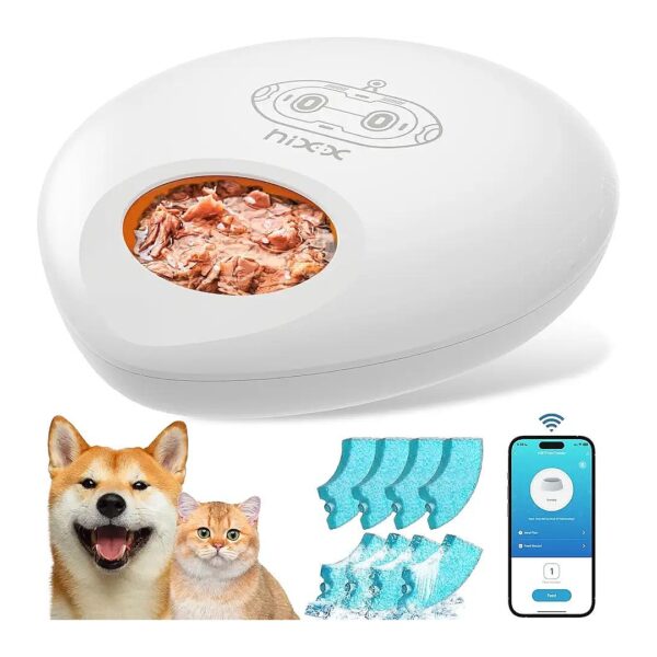 Automatic Wet Food Cat Feeder with 5-Meal Dispenser and Freshness Preservation System