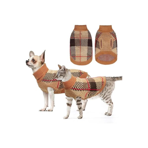 BEAUTYZOO Small Dog Clothing - Comfortable Knit Sweater for Small to Medium Breeds