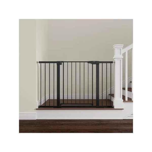 Baby Gate with Pressure Mount Installation for Extra Wide Opening Stairs and Doorways