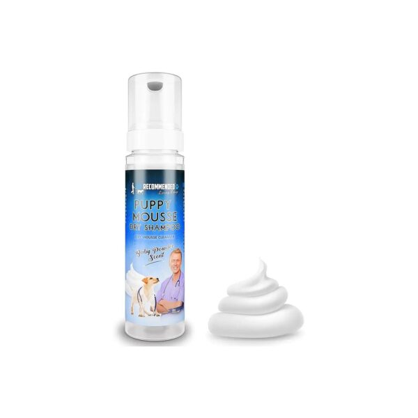 Baby Powder Scented Dry Dog Shampoo Foam Mousse for Puppy Care