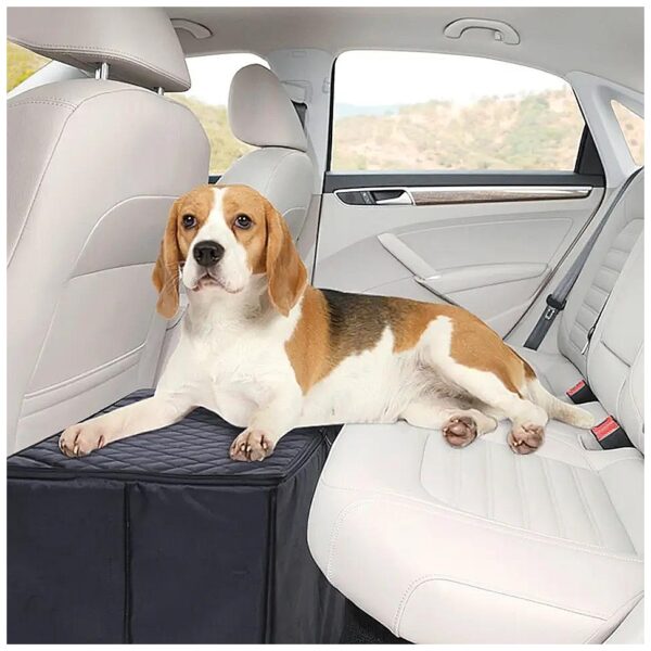 Back Seat Pet Platform with Storage for Safer Travel and Organization