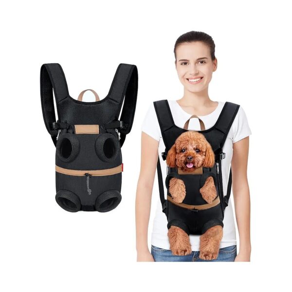 Back and Front Carrier Backpack for Miniature Dogs and Cats