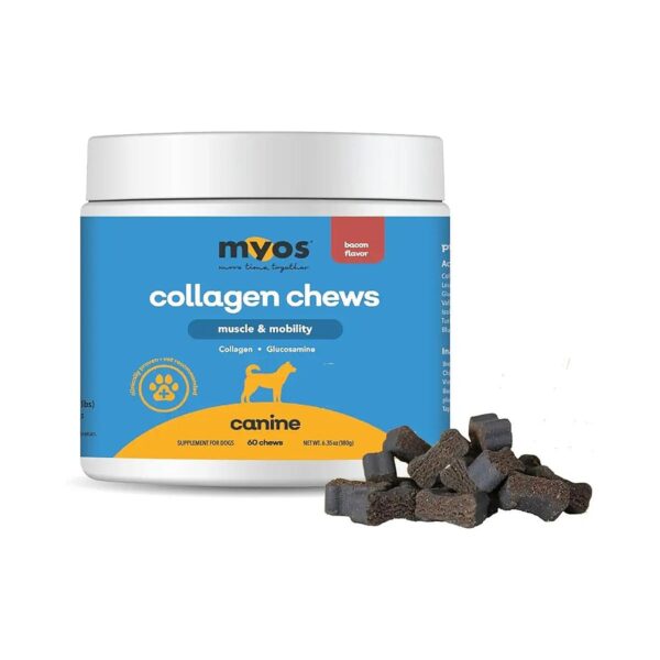 Bacon Flavor Joint and Muscle Support Chews for Dogs with Glucosamine