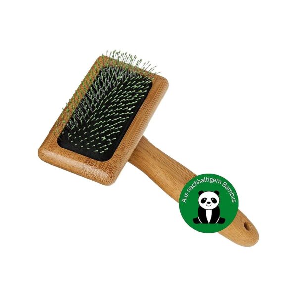 Bamboo Soft Slicker Brush for Medium Coats