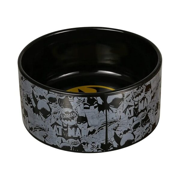 Batman Licensed Dog Bowl Ceramic Food Dish Holds 5 Cups Wet or Dry