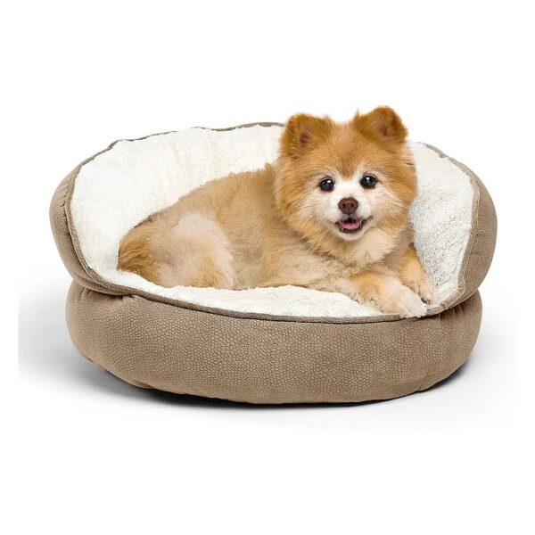 Beautiful Mini Wheat Dog Bed with Orthopedic Support for Joint Relief