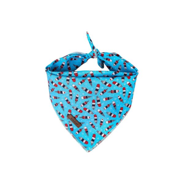 Beautiful Square Dog Bib Scarf with Star Pattern for Girl and Boy Dogs, Adjustable