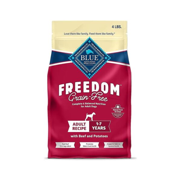 Beef-Based Grain-Free Dog Food for Adult Dogs with Natural Ingredients