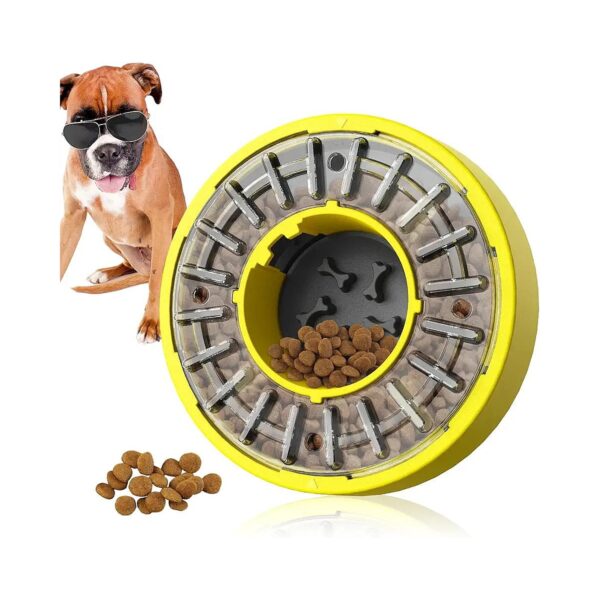 Beginner Dog Puzzle Feeder Bowl with Large Capacity Food Granary