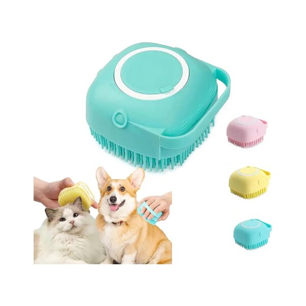 Best Dog Brush for Short Haired and Long Haired Dogs and Cats with Shampoo Dispenser