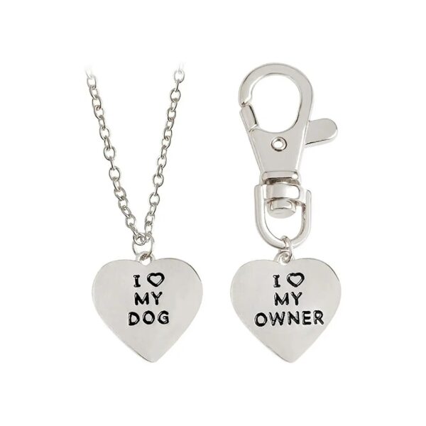 Best Friends Necklace Pendant for Dog Enthusiasts with Lobster Clasp in Alloy Steel