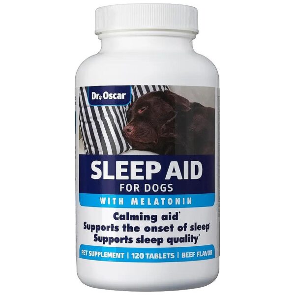 Best Natural Dog Sleep Aid Tablets with Melatonin and Amino Acids