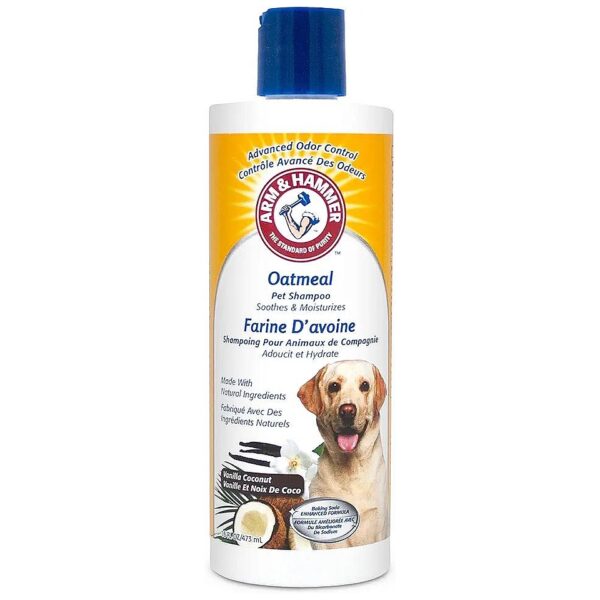 Best Oatmeal Dog Shampoo for Dry Skin and Coat with Vanilla Coconut Fragrance